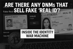 Read more about the article Are There Any DNMs That Sell Fake “Real ID”? Inside the Identity War Machine