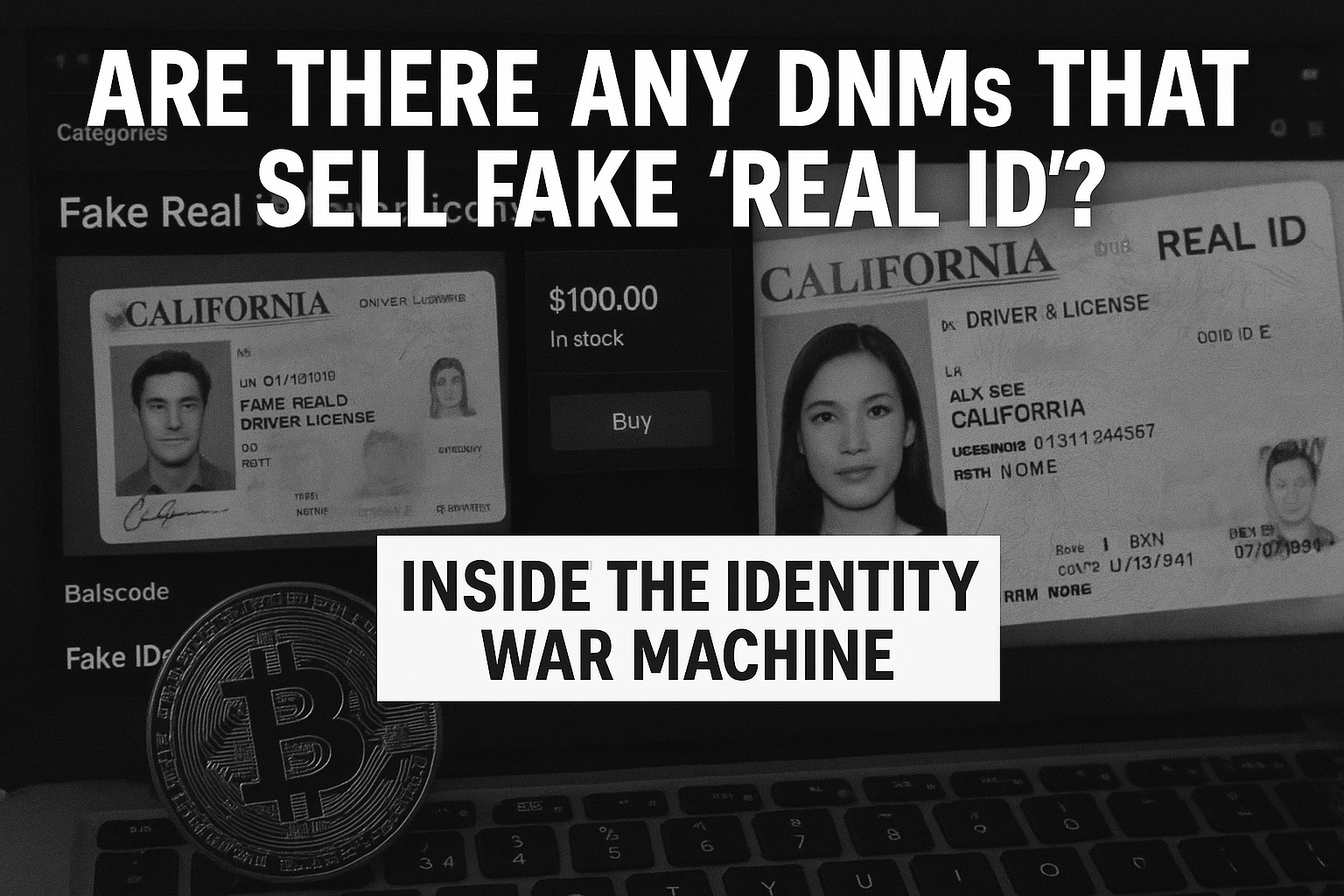 Read more about the article Are There Any DNMs That Sell Fake “Real ID”? Inside the Identity War Machine